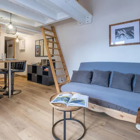 With View Near The Center Of Chamonix